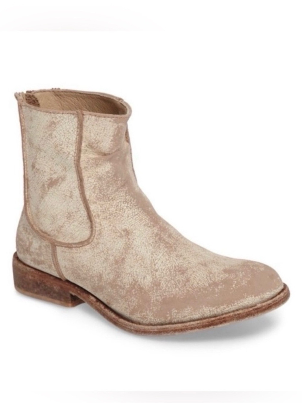 Matisse x Free People Gerald Distressed Ankle Booties Tan Size 9